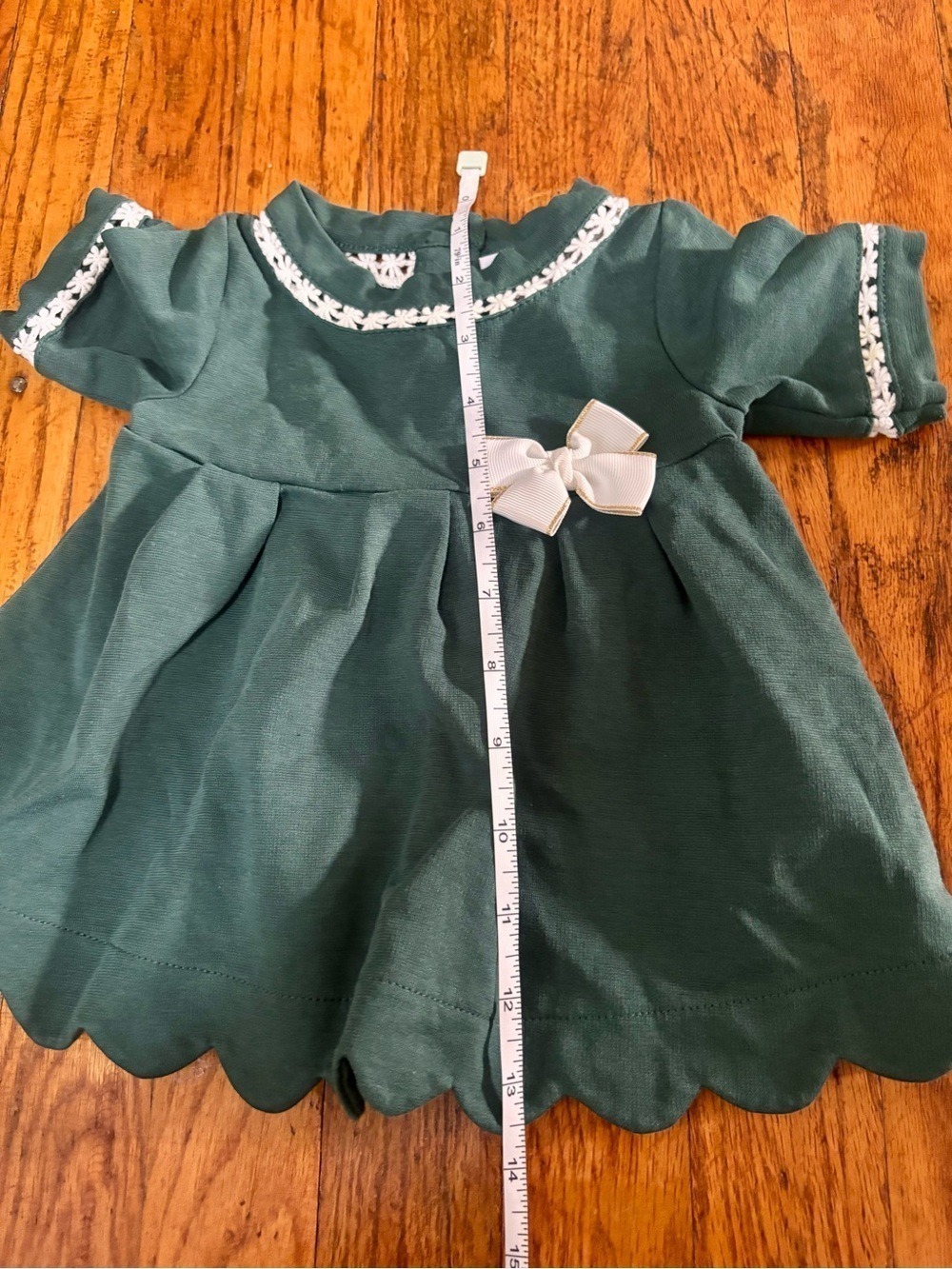 Tahari Baby 2 Piece Holiday Babydoll Top & Knit Sweater Set 12M - Picture 10 of 12